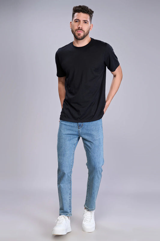 Den'o Blue Straight Fit Jeans