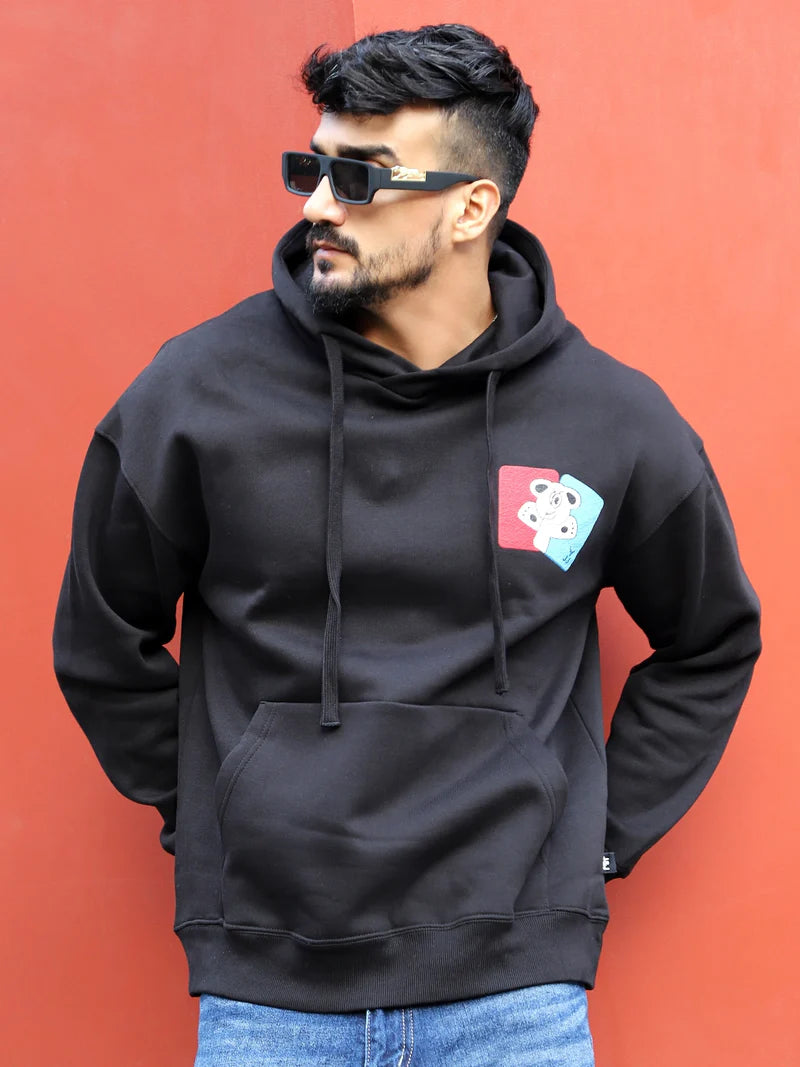 Lancaster Street Black Oversized Hoodie