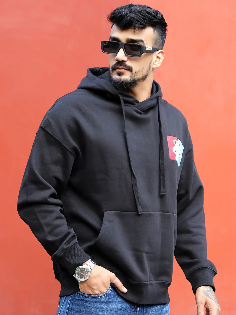 Lancaster Street Black Oversized Hoodie