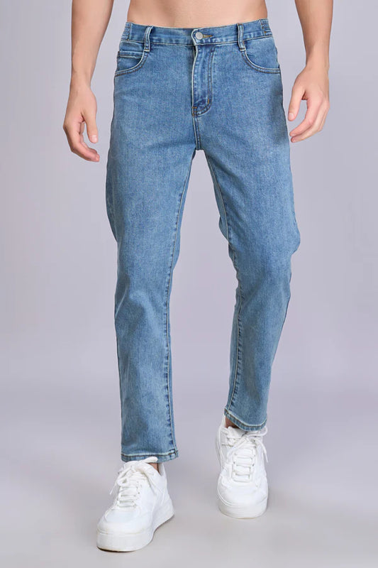Den'o Blue Straight Fit Jeans