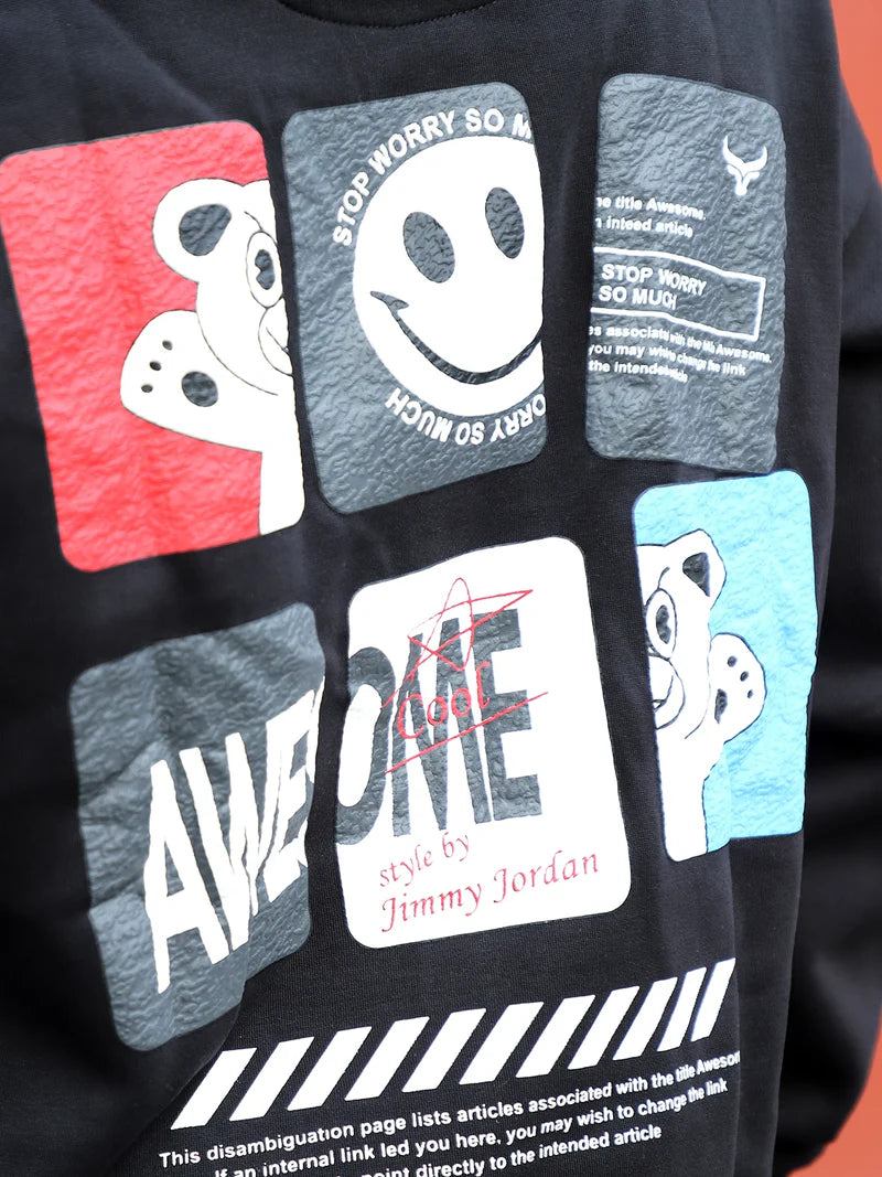 Lancaster Street Black Oversized Hoodie